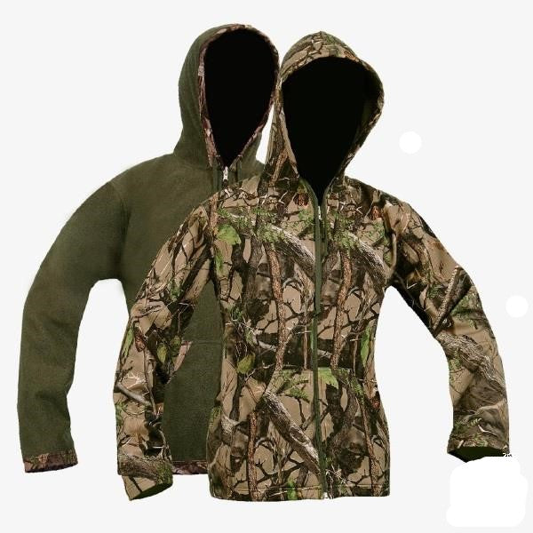 Sniper Ladies Olive Soft-Shell Reversible Hoody