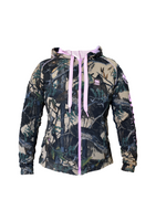 Sniper Dames Reactor 3D Camo Fleece Hoody met pienk druk